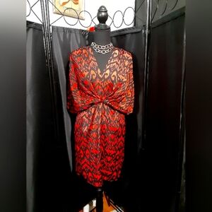 Collective Concepts Dress Butterfly Draped Dress Size XS Blousen Boho